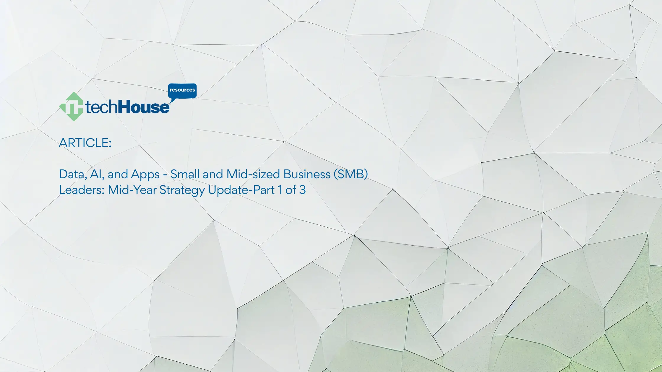 Data, AI, and Apps – Small and Mid-sized Business (SMB) Leaders’ Mid-Year Strategy Update-Part 1 of 3